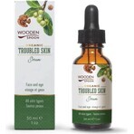 Cucchiaio di legno Siero per pelli problematiche con olio di tamanu e marula 30 ml 1×30ml 1×30ml, siero per pelli problematiche