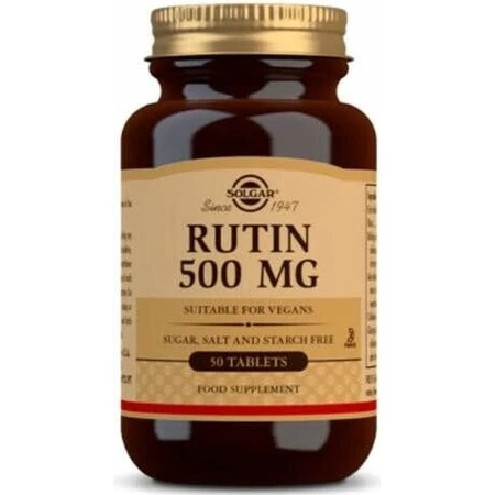 Solgar Rutin 500 mg wysoka dawka dzienna, 50 tabletek 1×50 tbl, suplement diety: ceny i cechy