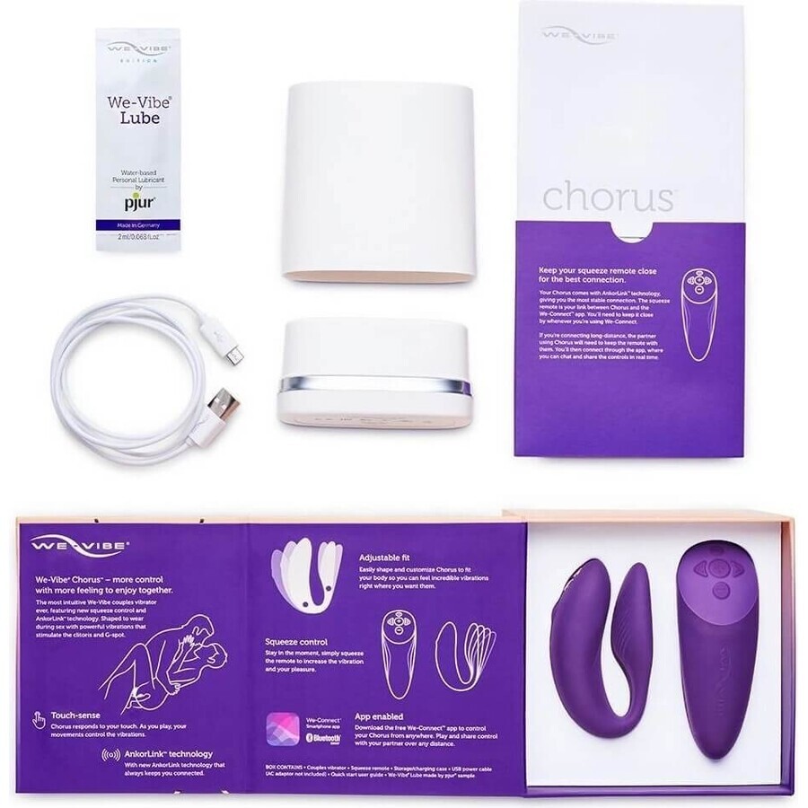 We-Vibe Vibrator CHORUS vibrator paars CHORUS 1×1 pc, vibrator