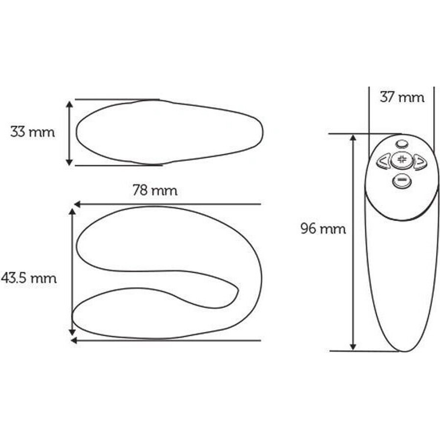 We-Vibe Vibrator CHORUS vibrator paars CHORUS 1×1 pc, vibrator