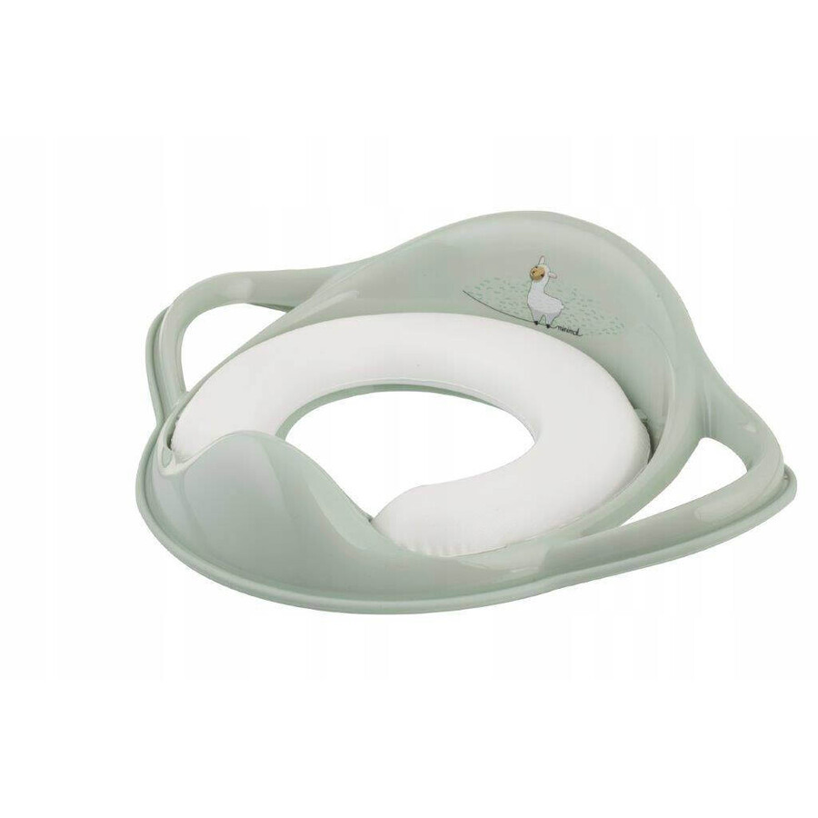 MALTEX Toiletverkleiner met zachte handgrepen Lama Minimal - saliegroen 1×1 st, toiletverkleiner