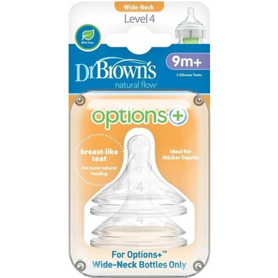 DR.BROWNS CUMLIKY OPTIONS+ NARROW LEVEL 4 1×2 stuks, fopspenen