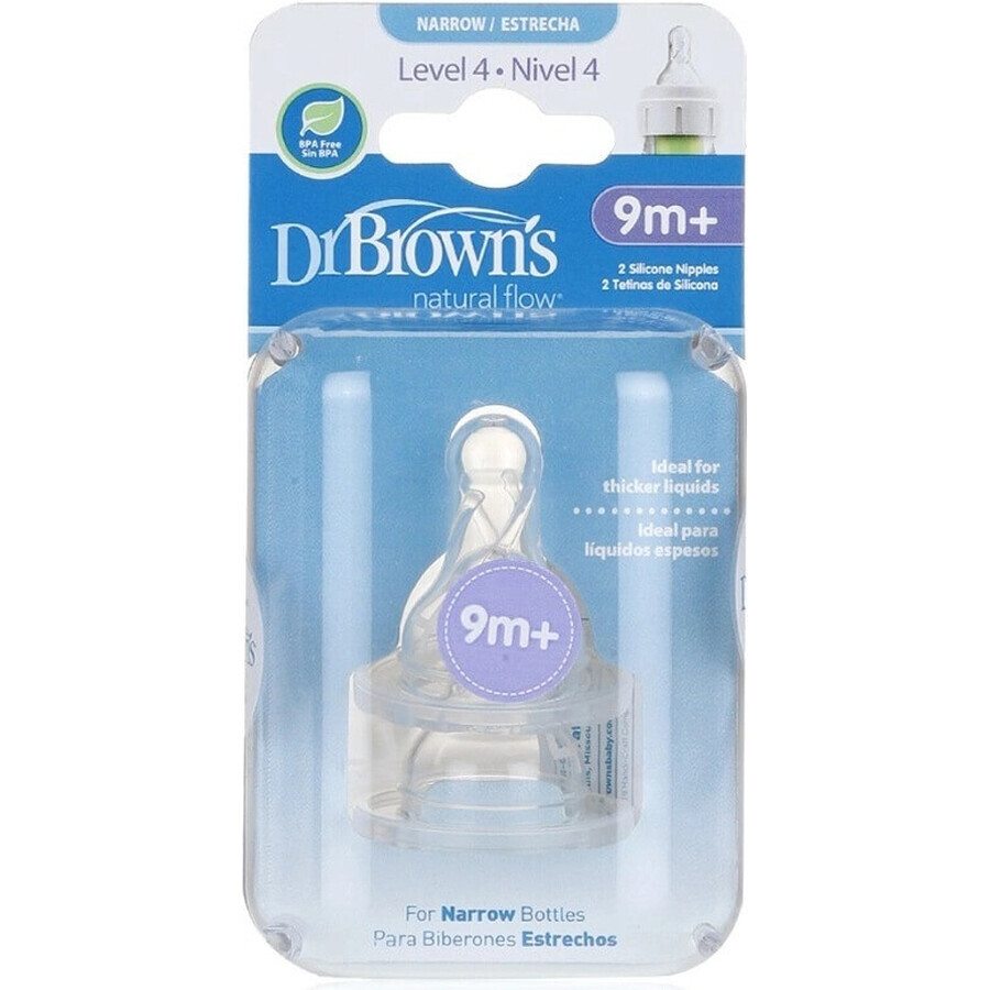 DR.BROWNS CUMLIKY OPTIONS+ NARROW LEVEL 4 1×2 stuks, fopspenen