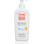 Mixa Baby Surgras Gel lavant corps et cheveux sans savon 1×250 ml, gel lavant pour bébés