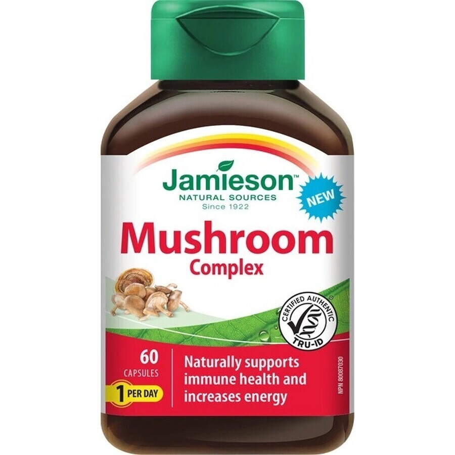 JAMIESON MUSHROOM COMPLEX 1×60 cps, complemento alimenticio