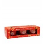 Yankee Candle 3x Sparkling Cinnamon 3x37 g glazen votiefkaars, geurkaars