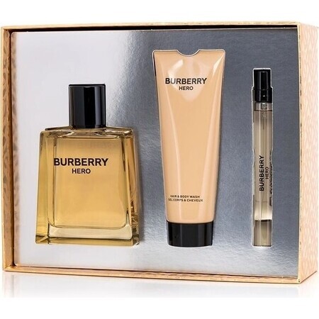 Burberry Hero 1×1 set, 100ml eau de toilette + 75ml gel douche + 10ml eau de toilette