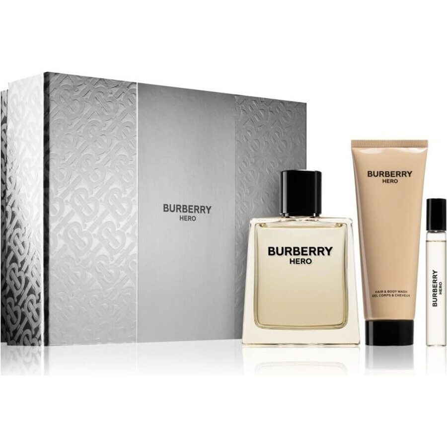 Burberry Hero 1×1 set, 100ml eau de toilette + 75ml gel douche + 10ml eau de toilette