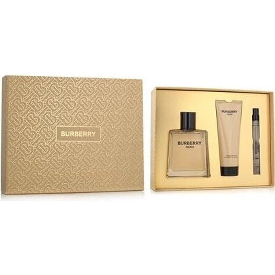 Burberry Hero 1×1 set, 100ml eau de toilette + 75ml gel douche + 10ml eau de toilette