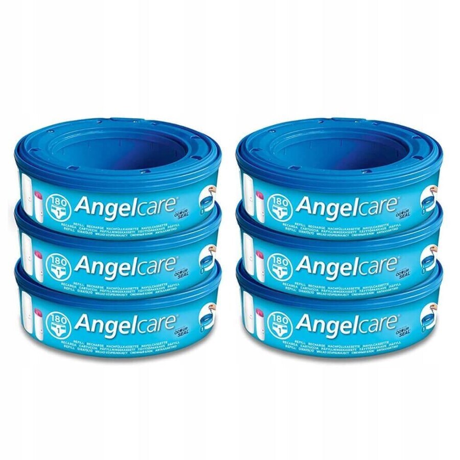 Angelcare Cartouches de remplacement Angelcare 1×6 pcs, cartouches de remplacement pour les paniers