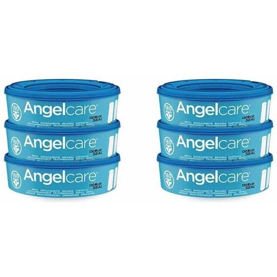 Angelcare Cartouches de remplacement Angelcare 1×6 pcs, cartouches de remplacement pour les paniers