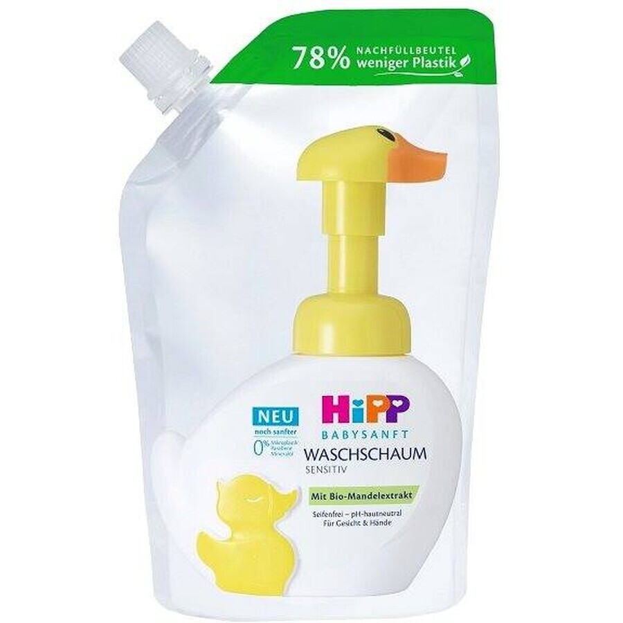 HIPP BABYSANFT mousse lavante 1×250ml, mousse lavante, recharge