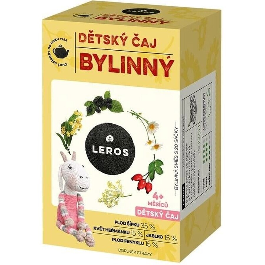 LEROS CHILDREN'S HERBAL TEA 20×1,8 g, kruidenthee voor kinderen