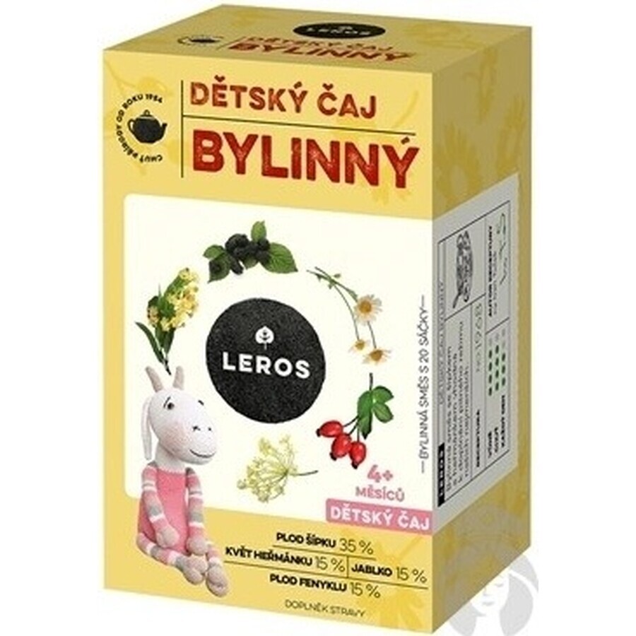 LEROS CHILDREN'S HERBAL TEA 20×1,8 g, kruidenthee voor kinderen