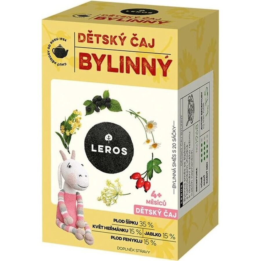 LEROS CHILDREN'S HERBAL TEA 20×1,8 g, kruidenthee voor kinderen