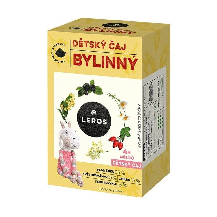 LEROS CHILDREN'S HERBAL TEA 20×1,8 g, kruidenthee voor kinderen