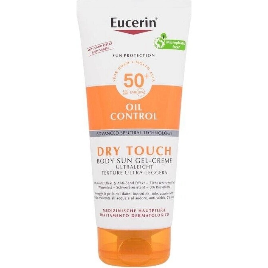 Eucerin SUN OIL CONTROL DRY TOUCH FPS 50+ 1×200 ml 1×200 ml gel-crema de protección solar