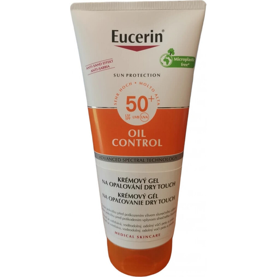 Eucerin SUN OIL CONTROL DRY TOUCH FPS 50+ 1×200 ml 1×200 ml gel-crema de protección solar