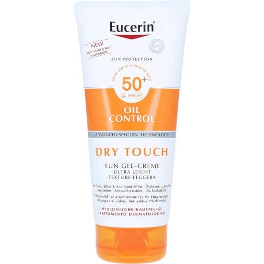 Eucerin SUN OIL CONTROL DRY TOUCH FPS 50+ 1×200 ml 1×200 ml gel-crema de protección solar