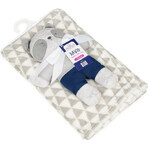 BABYMATEX Coperta con Panda giocattolo grigio 75 x 100 cm 1×1 pz, per bambini