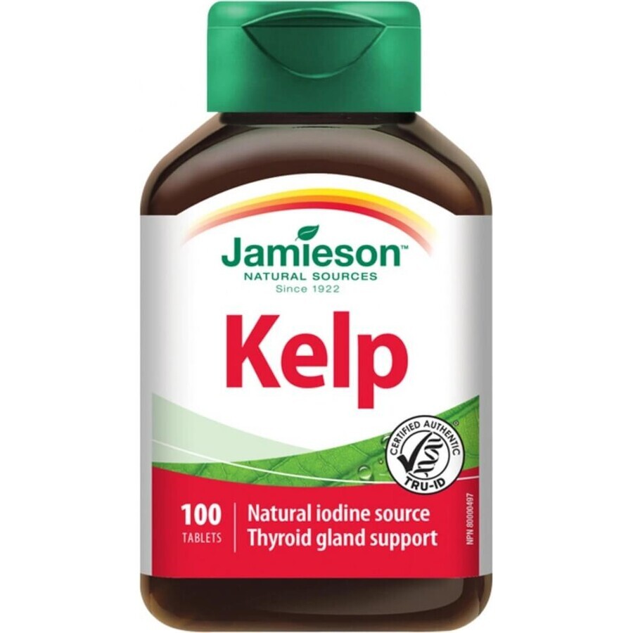 JAMIESON KELP SEAWEED KELP 650 µg 1×100 tbl, alge marine