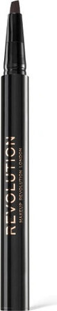 Revolution, Hair Stroke Brow Pen Dark Brown 1&#215;0.50 ml, wenkbrauwpotlood