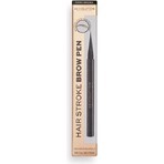 Revolution, Hair Stroke Brow Pen Dark Brown 1×0.50 ml, creion sprâncene