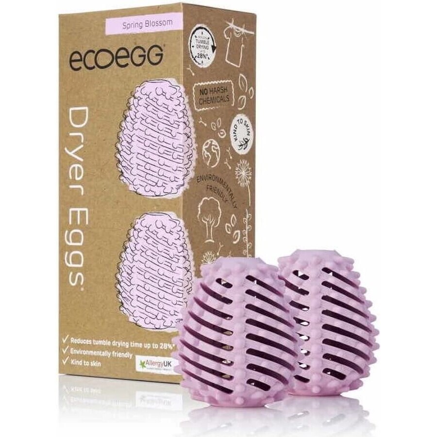 Ecoegg Spring Flower Tumble Dryer Egg 1×2 pcs, oeufs et 4 bâtonnets parfumés