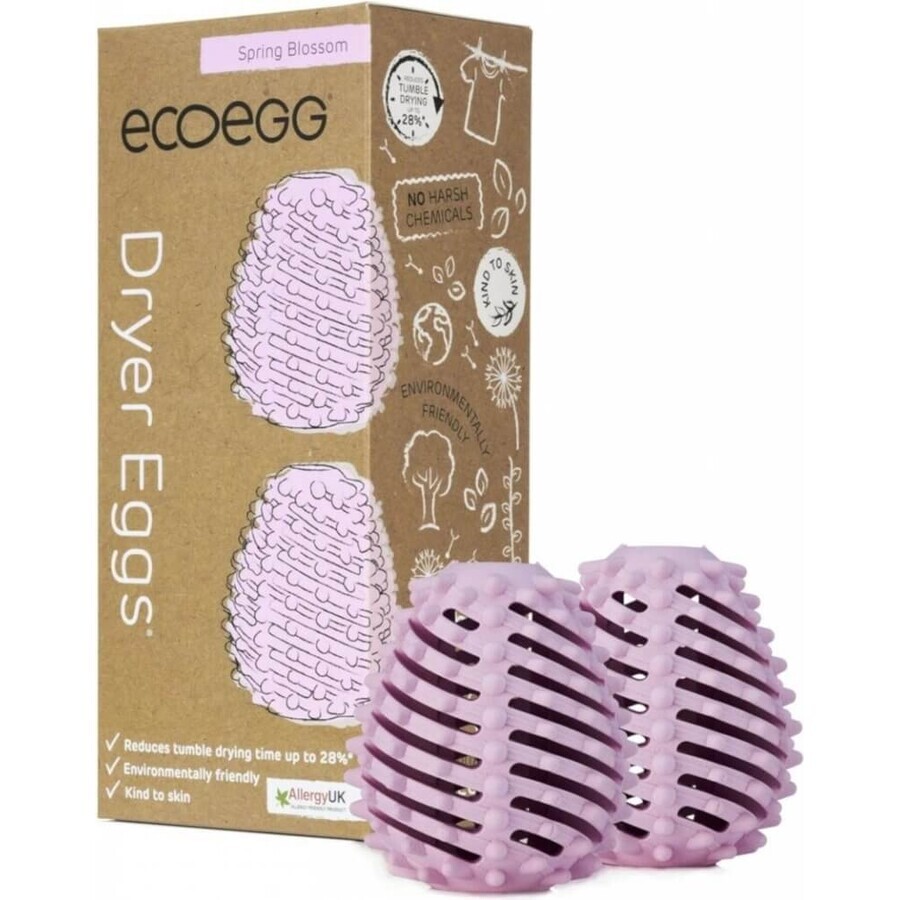 Ecoegg Spring Flower Tumble Dryer Egg 1×2 pcs, oeufs et 4 bâtonnets parfumés