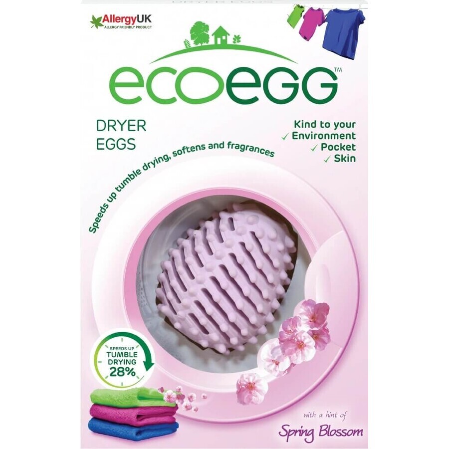 Ecoegg Spring Flower Tumble Dryer Egg 1×2 pcs, oeufs et 4 bâtonnets parfumés