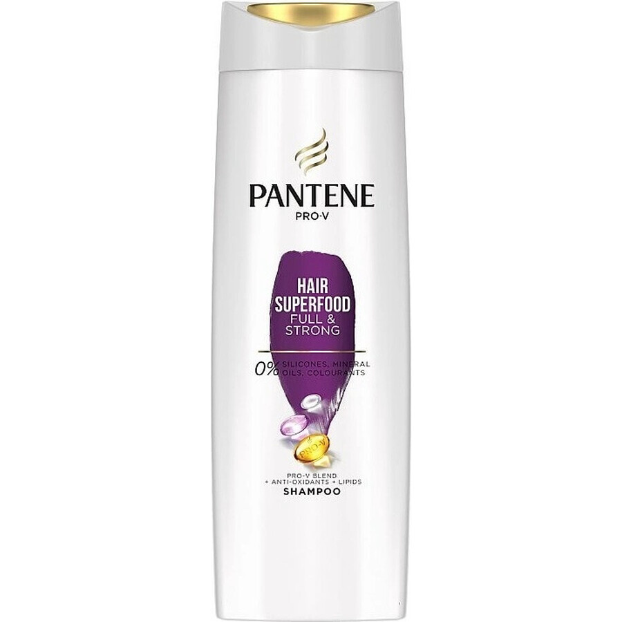 Pantene S Superfood 1×400 ml, shampooing pour cheveux