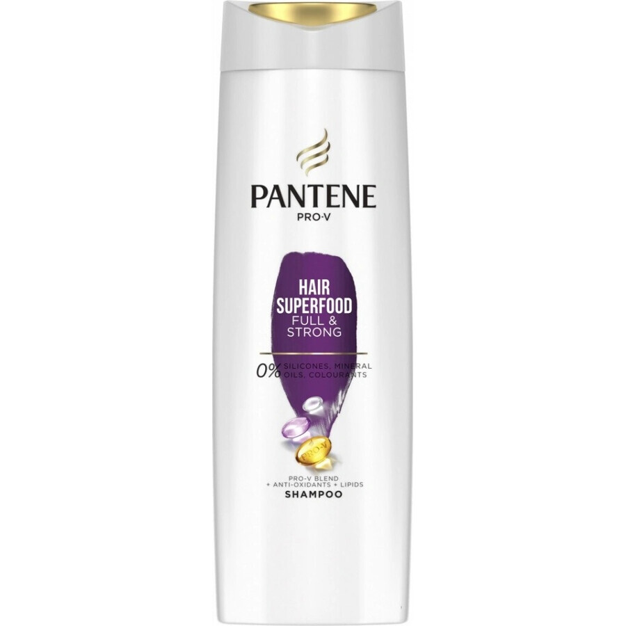 Pantene S Superfood 1×400 ml, shampooing pour cheveux