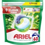 Ariel All-in-1 PODS All-in-1 PODS Extra Clean, Capsules de gel de lavage, 60 Capsules de gel de lavage 1×60 pcs, Capsules de gel de lavage