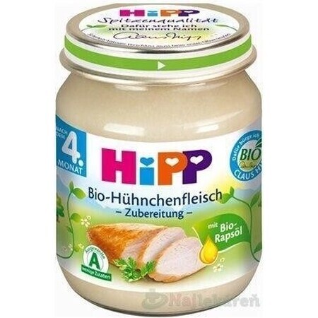 HiPP Biologische kalkoenpuree 1×125 g, vleeshapje voor kinderen