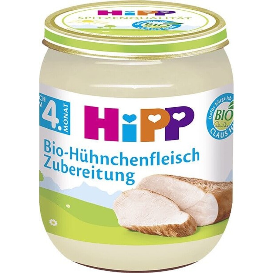 HiPP Biologische kalkoenpuree 1×125 g, vleeshapje voor kinderen