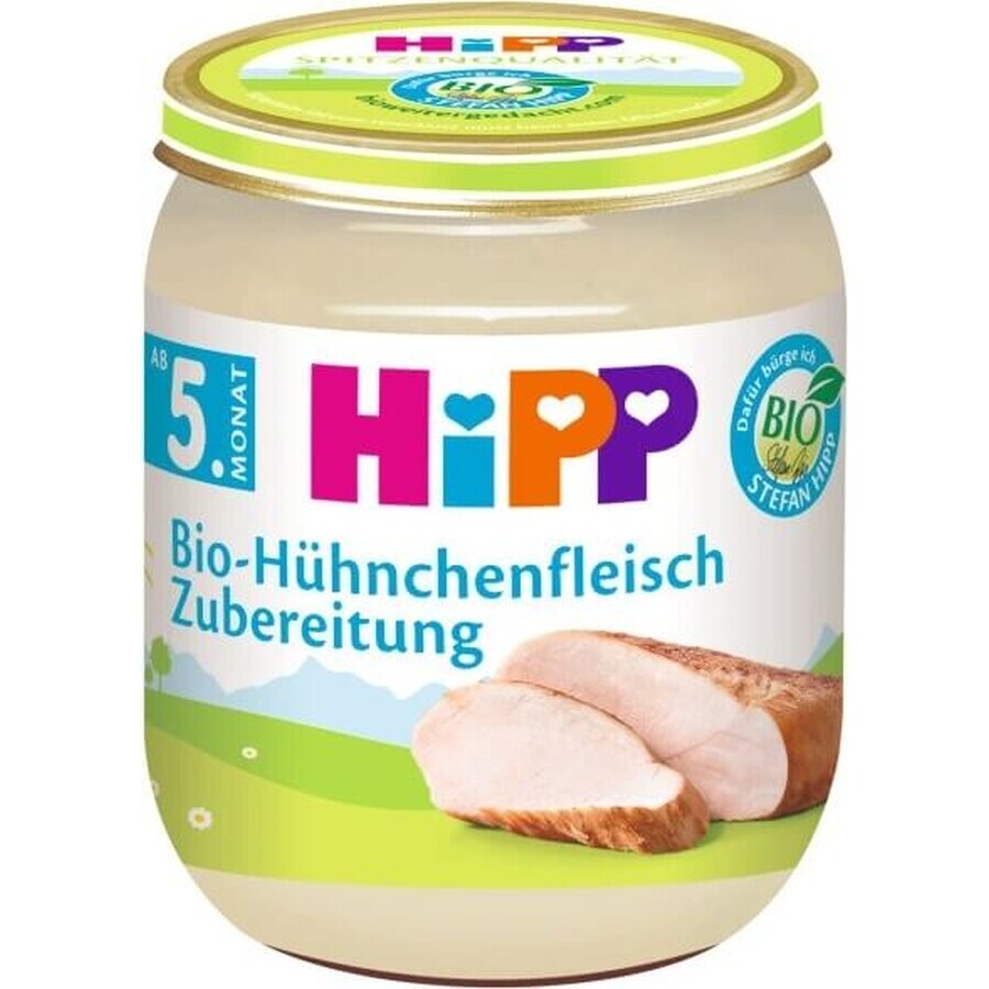 HiPP Biologische kalkoenpuree 1×125 g, vleeshapje voor kinderen