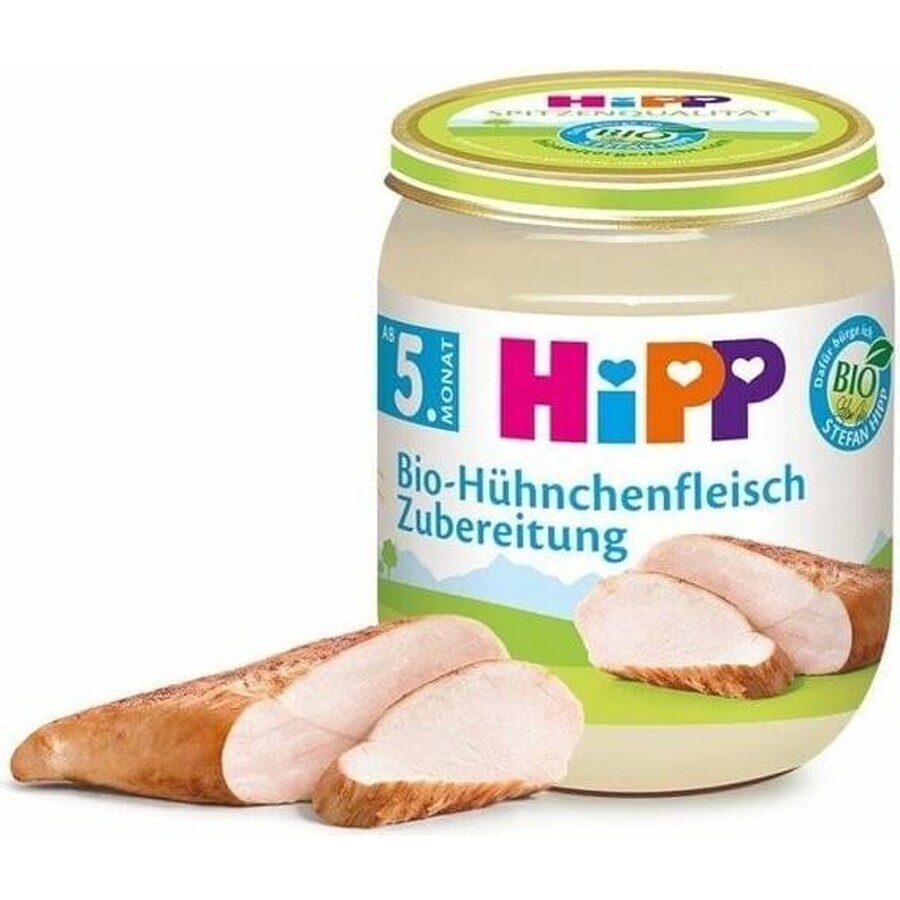 HiPP Biologische kalkoenpuree 1×125 g, vleeshapje voor kinderen