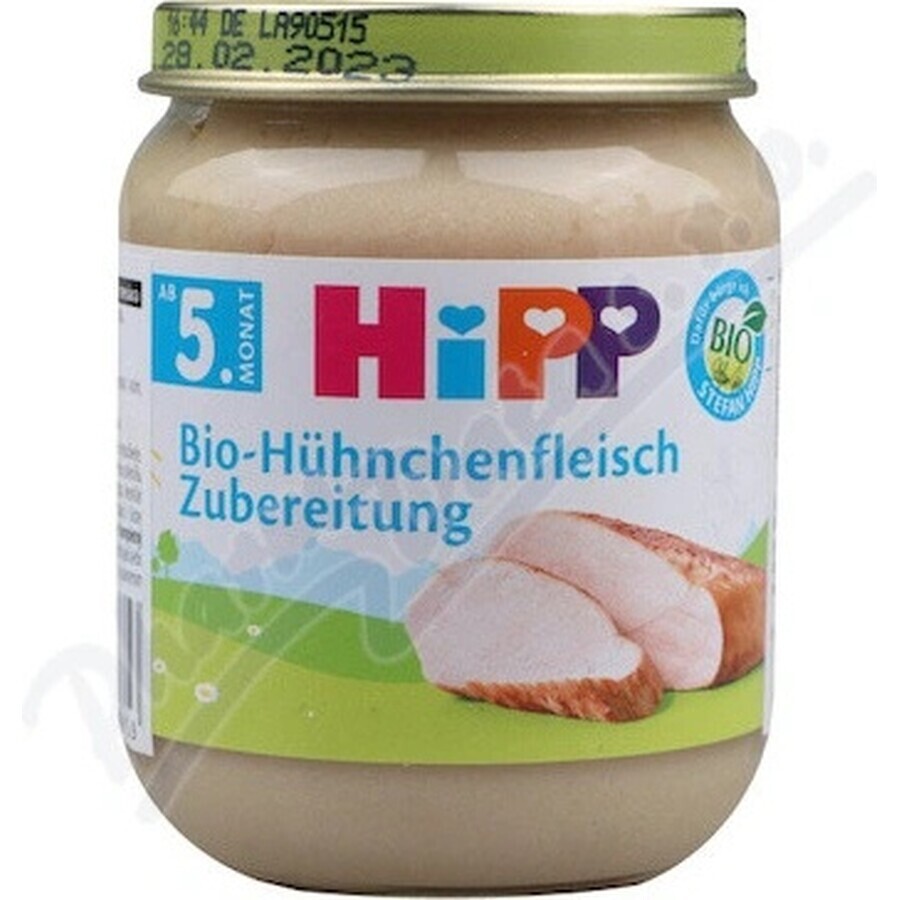 HiPP Biologische kalkoenpuree 1×125 g, vleeshapje voor kinderen