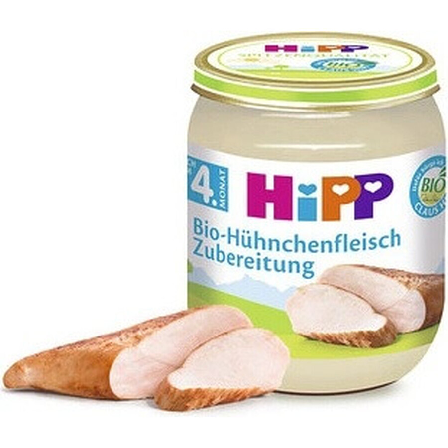 HiPP Biologische kalkoenpuree 1×125 g, vleeshapje voor kinderen