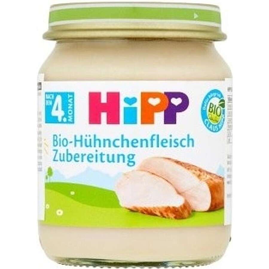 HiPP Biologische kalkoenpuree 1×125 g, vleeshapje voor kinderen