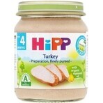 HiPP Biologische kalkoenpuree 1×125 g, vleeshapje voor kinderen