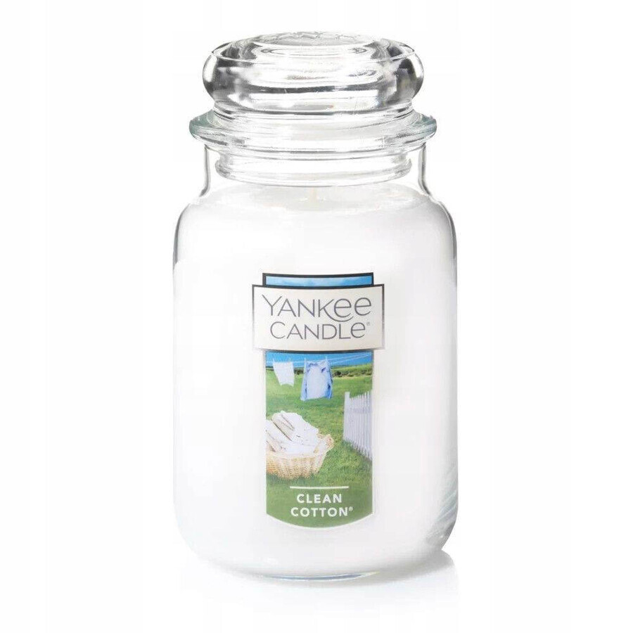 Yankee Candle - Großes Geschenkset 1×567g saubere Baumwollkerze mit Sharpie-Federn, Duftkerze