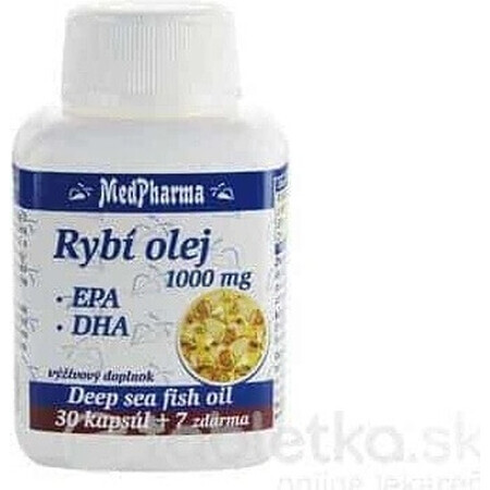 MedPharma VISOLIE 1000 mg - EPA, DHA 1×37 cps, voedingssupplement