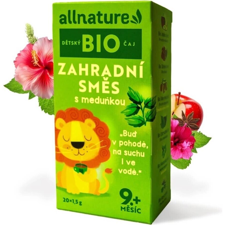 Allnature Biologische Kinderthee Tuinmelange met honingdauw 20×1,5 g, vruchtenthee