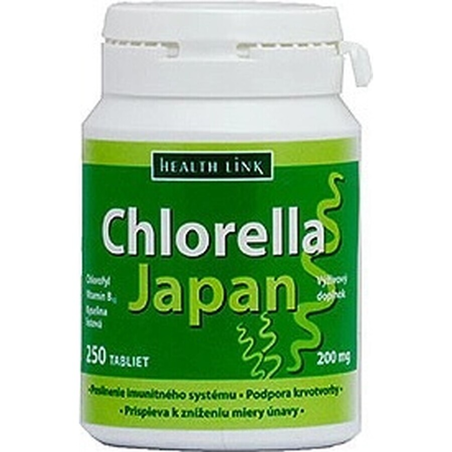 Health Link CHLORELLA JAPAN 1×250 tbl, Chlorella