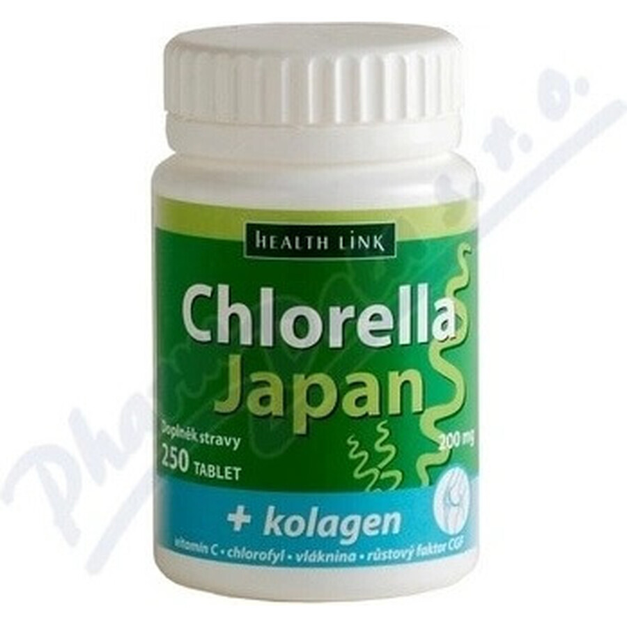 Health Link CHLORELLA JAPAN 1×250 tbl, Chlorella