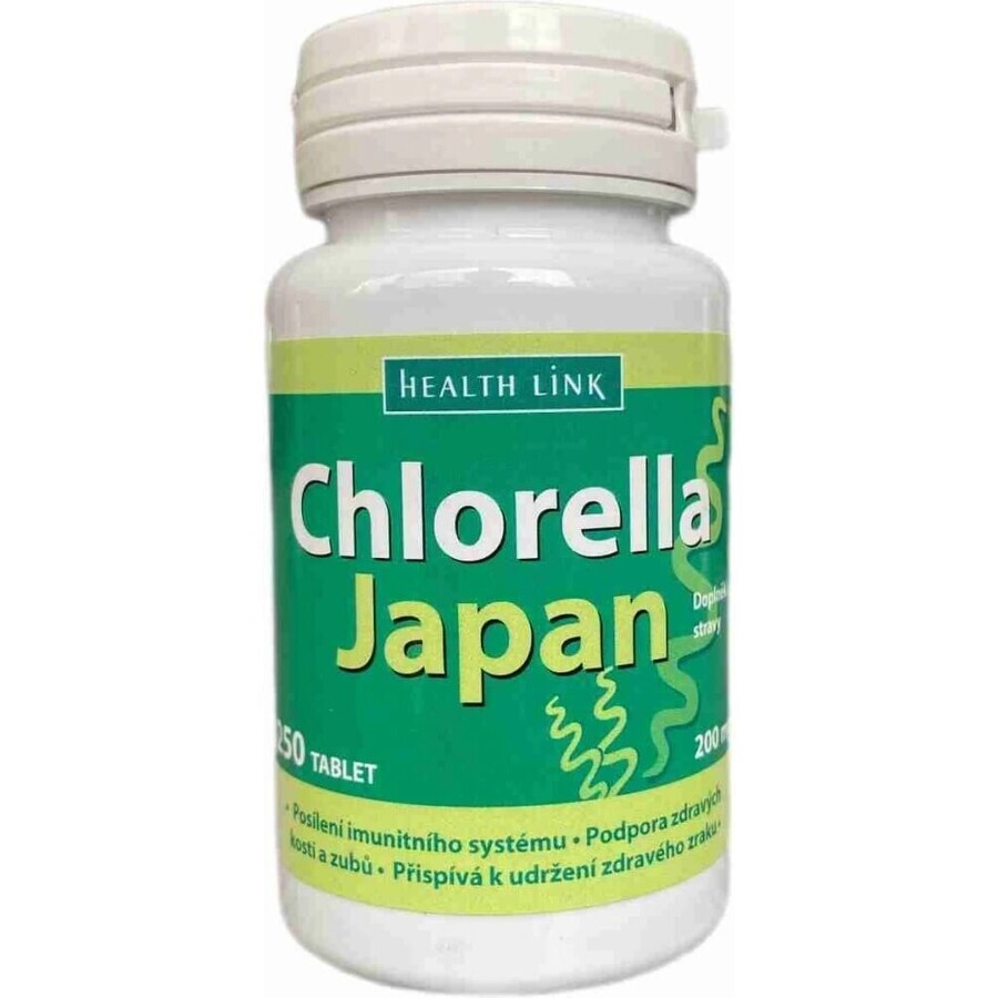 Health Link CHLORELLA JAPAN 1×250 tbl, Chlorella