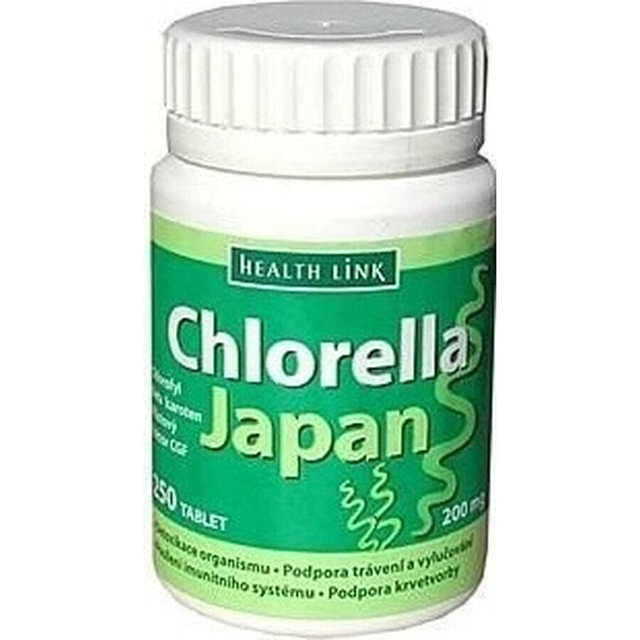 Health Link CHLORELLA JAPAN 1×250 tbl, Chlorella