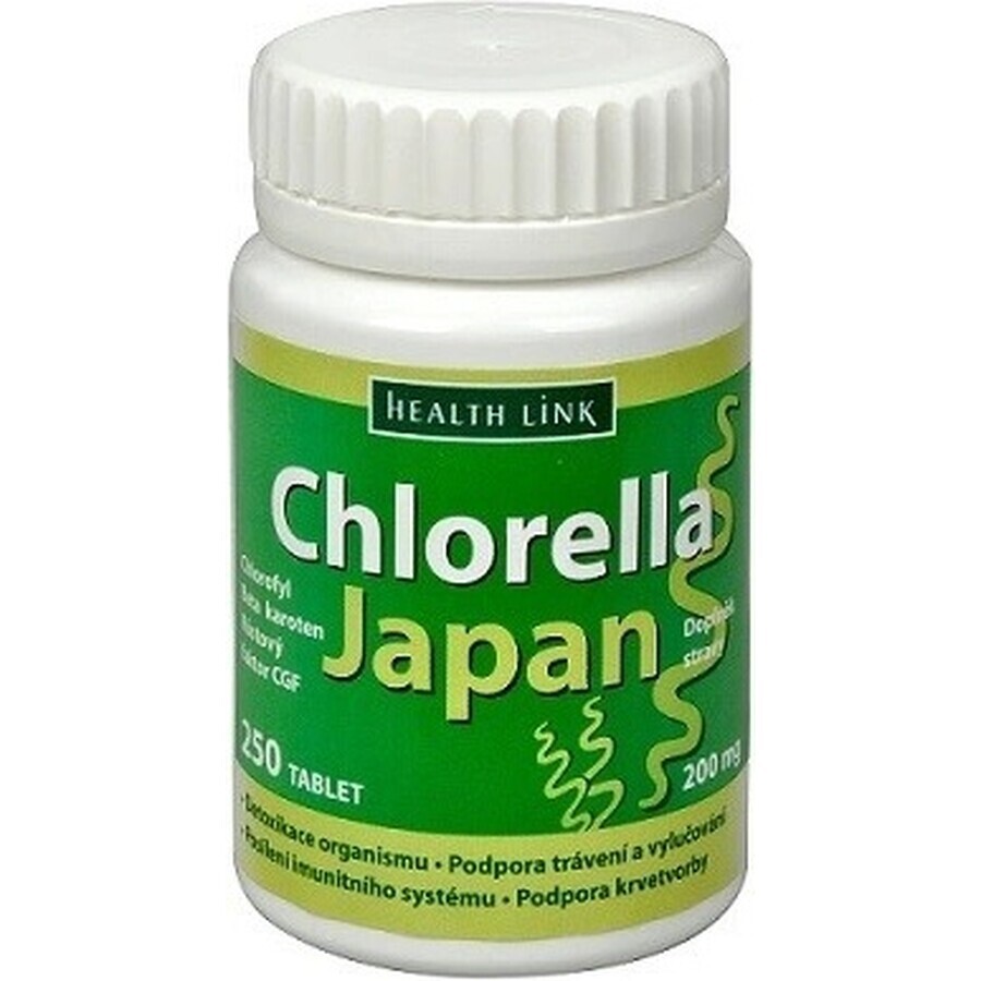 Health Link CHLORELLA JAPAN 1×250 tbl, Chlorella