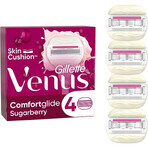 VENUS COMFORTGLIDE SUGARBERRY SCHEERKOPPEN 4 stuks 1×4 stuks, vervangende scheerhoofden